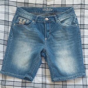 Love Indigo Women's Jean Shorts - Blue